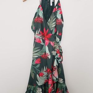 Lovers + Friends Gigi wrap dress in Hot Tropics